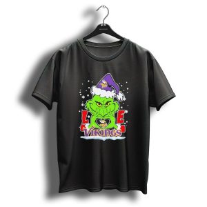 The Grinch Love Minnesota Vikings Christmas 2024 Football T-Shirt