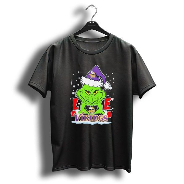 The Grinch Love Minnesota Vikings Christmas 2024 Football T Shirt 1 t shirt 1