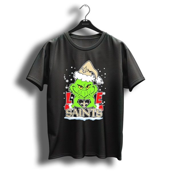 The Grinch Love New Orleans Saints Football Christmas T Shirt 1 t shirt 1