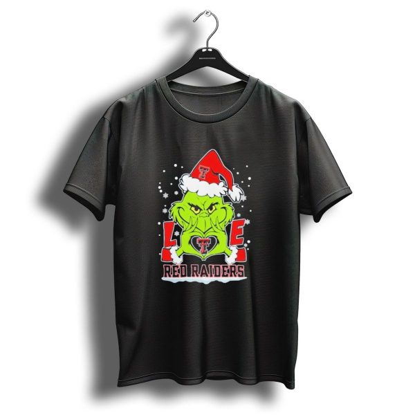 The Grinch Love Texas Tech Red Raiders Christmas 2024 Football T Shirt 1 t shirt 1