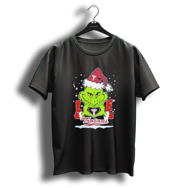 The Grinch Love Troy Trojans Christmas T Shirt 1 t shirt 1