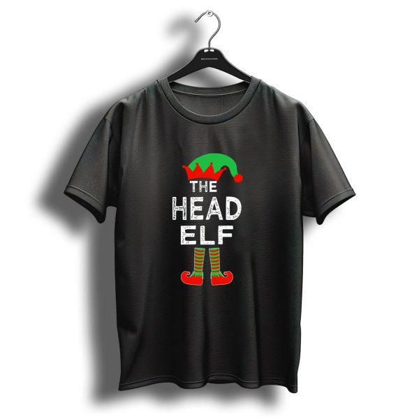 The Head Elf Festive Hat And Shoes Christmas Humor T Shirt 1 t shirt 1