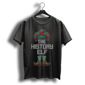 The History Elf Christmas Family Hat And Shoes T-Shirt