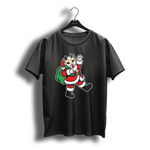 The Home Team Ho Ho Ho Team 2025 Santa Demon Mask Christmas T-Shirt