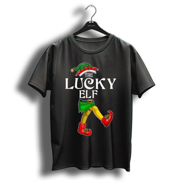 The Lucky Elf Christmas Family Group Outfits T Shirt 1 t shirt 1