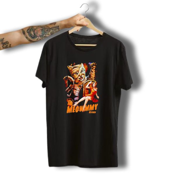 The Meowmmy Return Halloween Cat And Mummy Monster Movie T Shirt t shirt 1