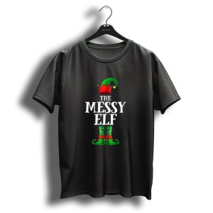 The Messy Elf Christmas Party Matching Family Fun T-Shirt