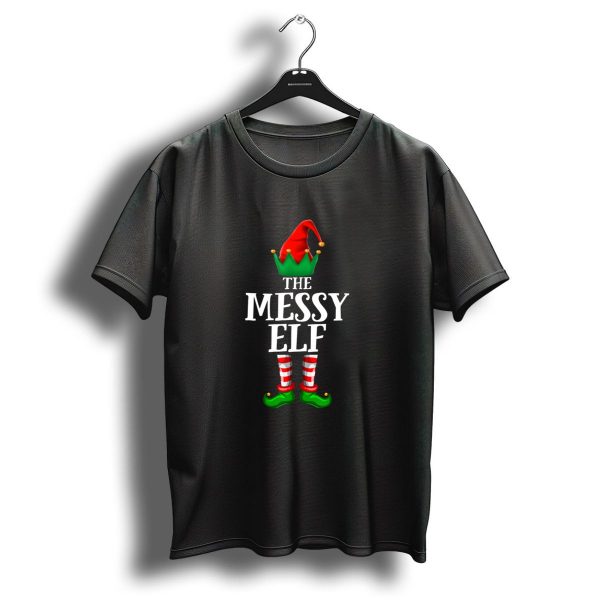 The Messy Elf Matching Family Christmas Party T Shirt 1 t shirt 1