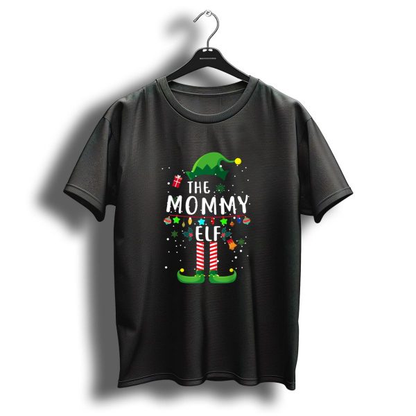 The Mommy Elf Christmas Family Celebration With Holiday Decorations T Shirt 1 t shirt 1