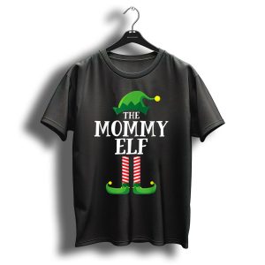 The Mommy Elf Matching Family Group Christmas T-Shirt