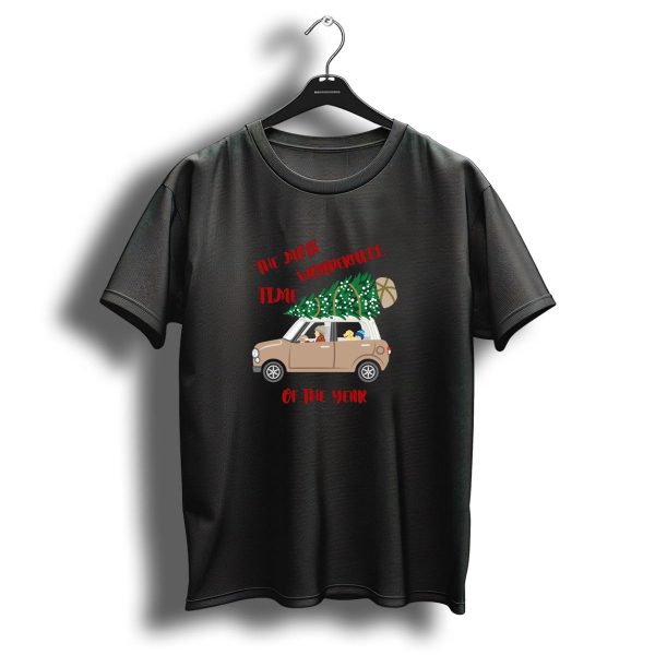 The Most Wonderful Time Christmas Tree Car Driving Holiday Season T Shirt 1 t shirt 1