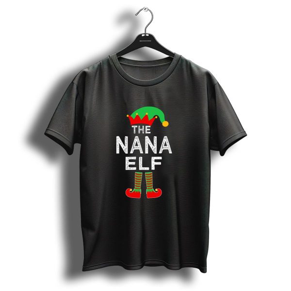 The Nana Elf Christmas Hat And Shoes T Shirt 1 t shirt 1