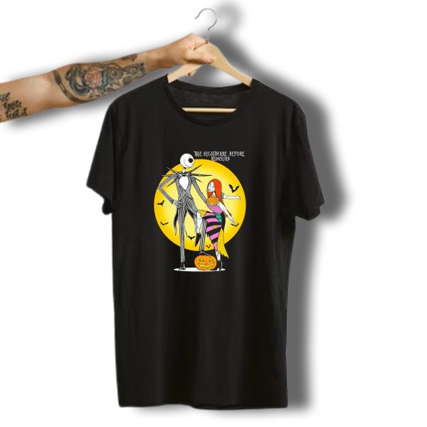 The Nightmare Before Rumours Jack Sally Halloween Bats Pumpkin T Shirt t shirt 1