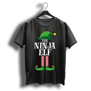 The Ninja Elf Matching Family Group Christmas Humor T-Shirt