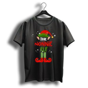 The Nonnie Elf Funny Christmas Elf Holiday T-Shirt