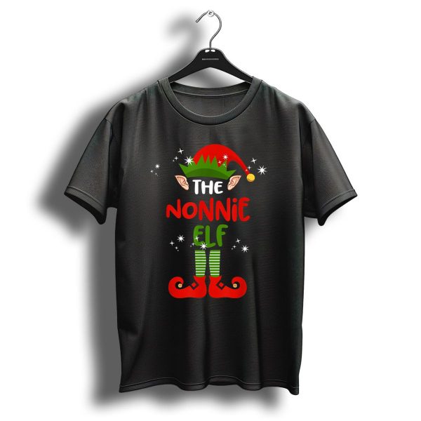 The Nonnie Elf Funny Christmas Elf Holiday T Shirt 1 t shirt 1