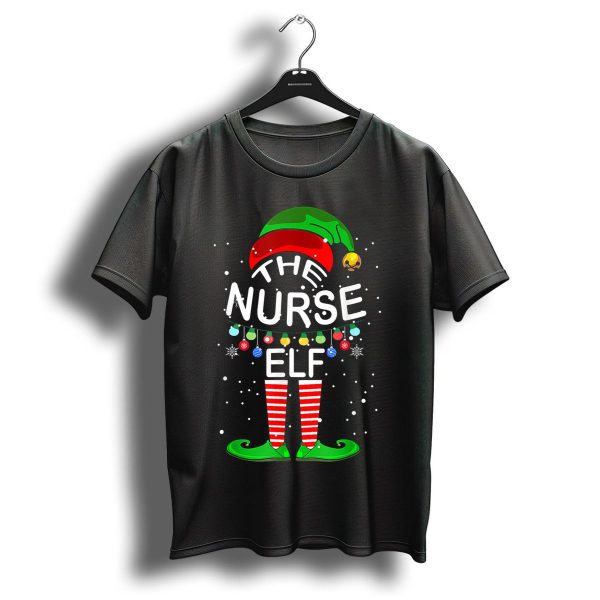 The Nurse Elf Christmas Family Matching Group Festive Holiday Ensemble T Shirt 1 t shirt 1