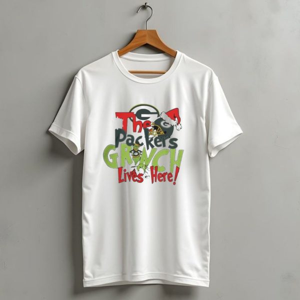 The Packers Grinch Lives Here 2024 Christmas Edition T Shirt 1 t shirt 1