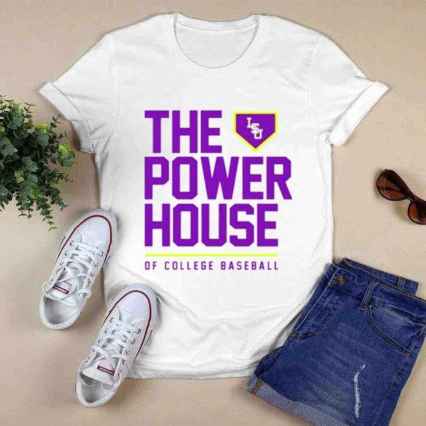 The Power House LSU Tigers of College Baseball T Shirt 0