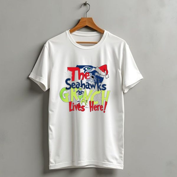 The Seattle Seahawks Grinch Lives Here Christmas T Shirt 1 t shirt 1