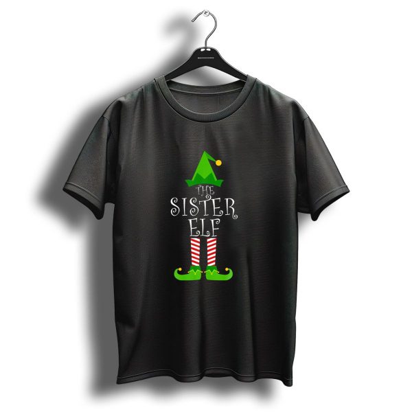 The Sister Elf Family Matching Group Christmas Holiday T Shirt 1 t shirt 1