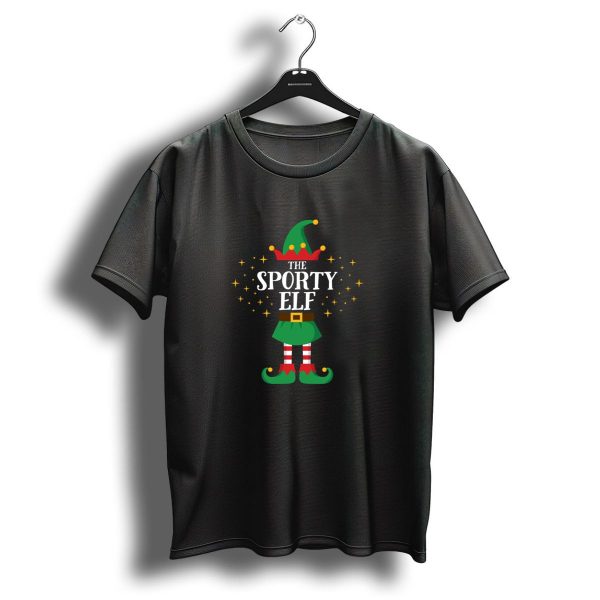 The Sporty Elf Matching Family Christmas Party Pajamas T Shirt 1 t shirt 1