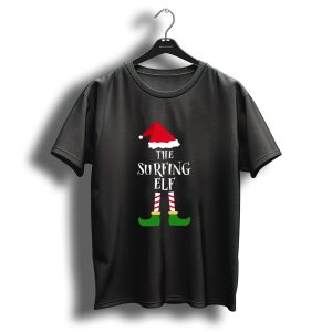 The Surfing Elf Christmas Gaming Holiday Fun T-Shirt