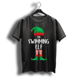 The Swimming Elf Christmas Party Festive Costume T-Shirt