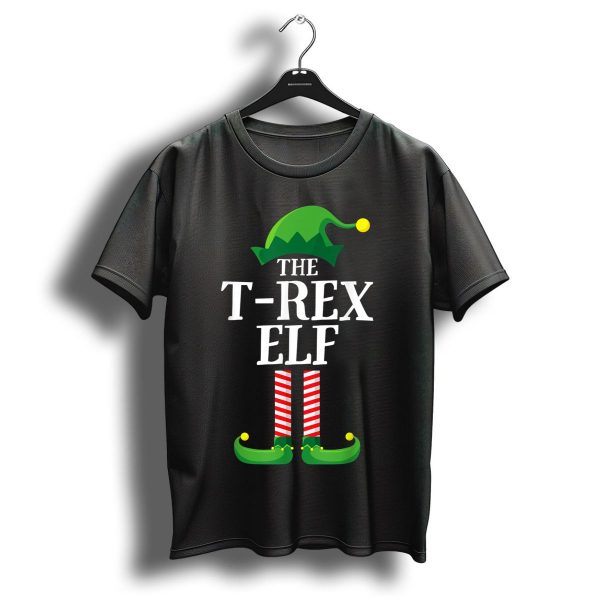 The T Rex Elf Matching Family Group Christmas Costume T Shirt 1 t shirt 1