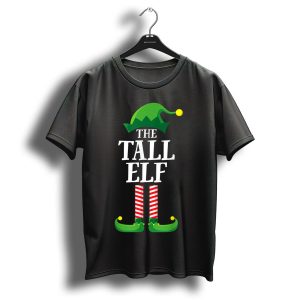 The Tall Elf Matching Family Group Christmas Party T-Shirt