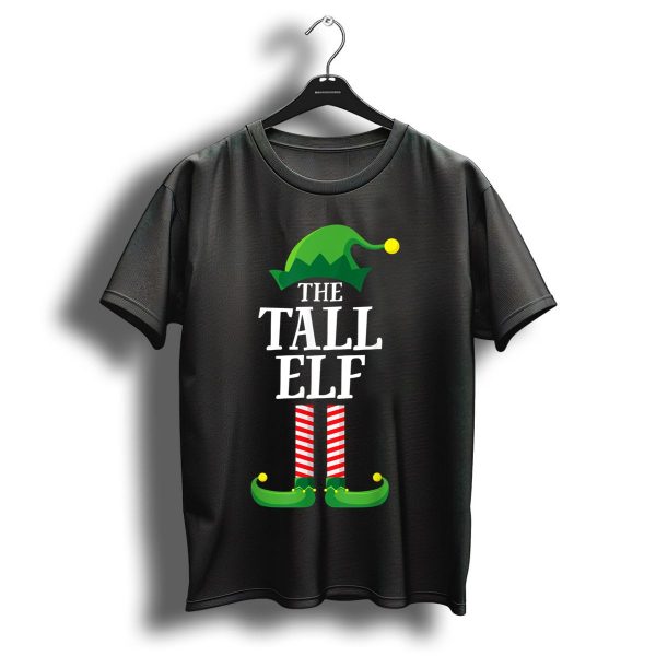 The Tall Elf Matching Family Group Christmas Party T Shirt 1 t shirt 1