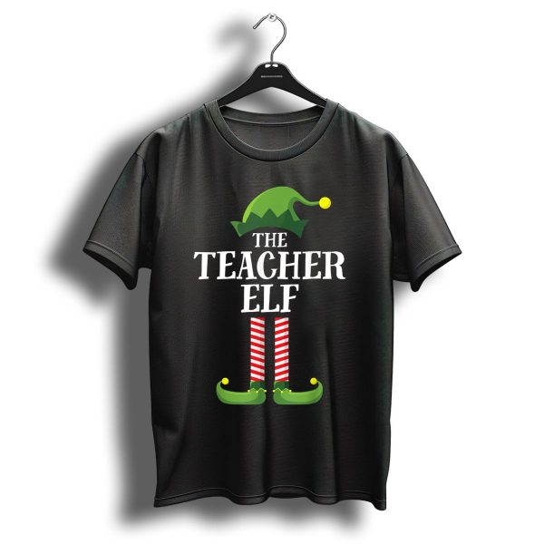 The Teacher Elf Matching Family Group Christmas Holiday T Shirt 1 t shirt 1