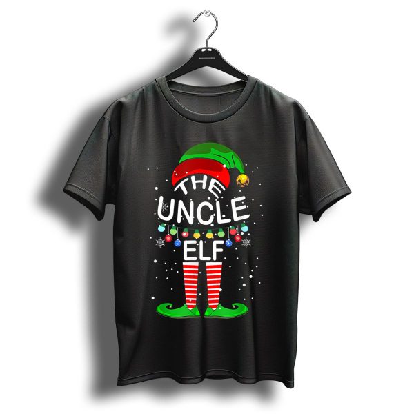 The Uncle Elf Christmas Family Matching Group Holiday Lights T Shirt 1 t shirt 1