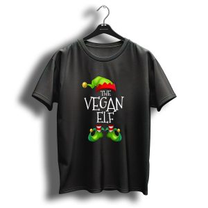The Vegan Elf Christmas Hat And Shoes T-Shirt