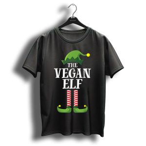 The Vegan Elf Matching Family Group Christmas Party T-Shirt