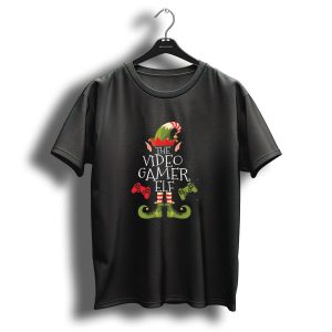 The Video Gamer Elf Family Matching Christmas Group T-Shirt