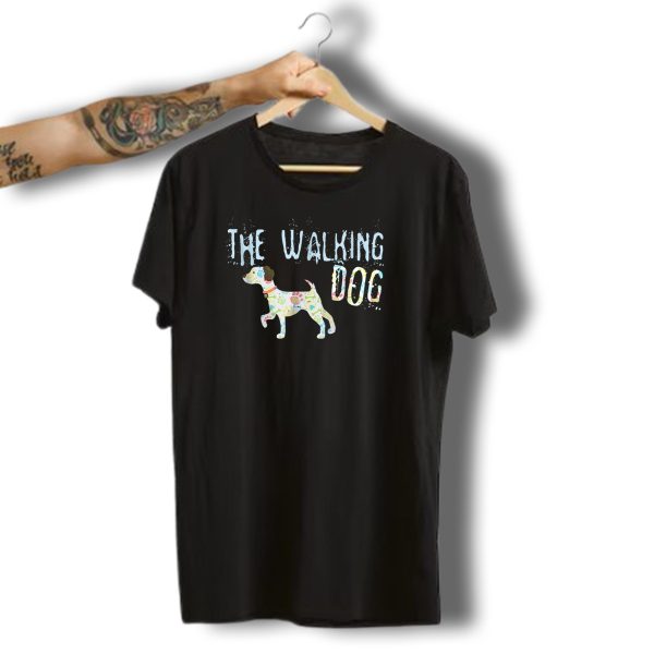 The Walking Dog Halloween Funny Dog Walker T Shirt t shirt 1