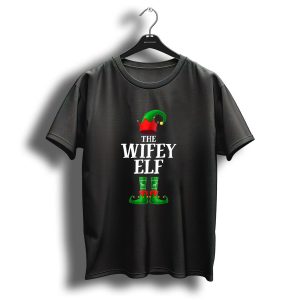 The Wifey Elf Matching Family Christmas Party T-Shirt