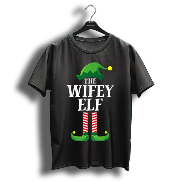 The Wifey Elf Matching Group Christmas Couple T Shirt 1 t shirt 1