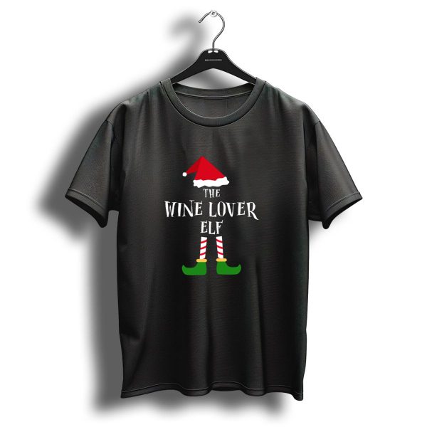 The Wine Lover Elf Christmas T Shirt 1 t shirt 1 1