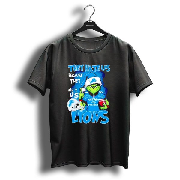 They Hate Us Because They Aint Us Detroit Lions Grinch Christmas T Shirt 1 t shirt 1