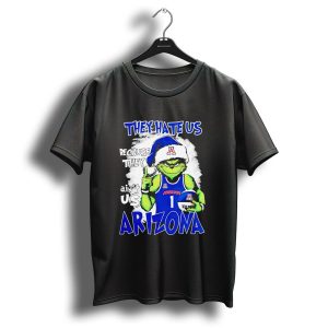 They Hate Us Because They Aint Us Grinch Arizona Christmas Basketball T-Shirt