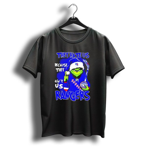 They Hate Us Because They Aint Us Grinch New York Rangers Christmas T Shirt 1 t shirt 1