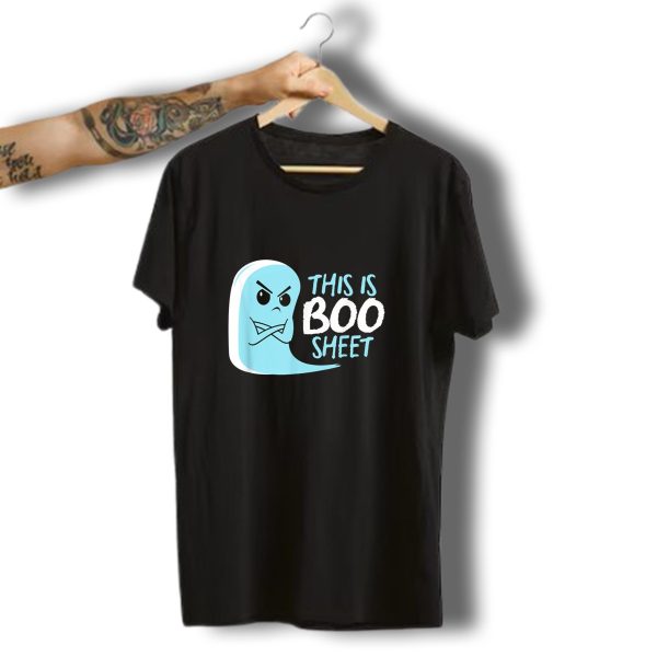 This Is Boo Sheet Angry Blue Ghost Halloween T Shirt t shirt 1