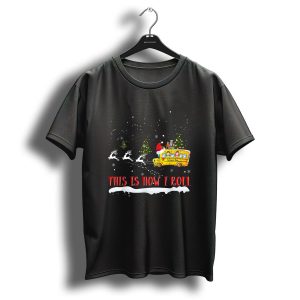 This Is How I Roll Funny School Bus Driver Christmas With Reindeer T-Shirt