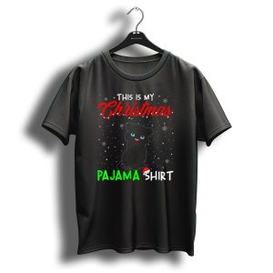 This Is My Christmas Pajama Shirt Cute Panther T-Shirt
