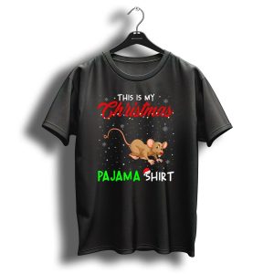 This Is My Christmas Pajama Shirt Cute Rat T-Shirt