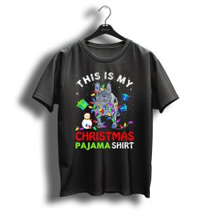 This Is My Christmas Pajama Shirt Funny French Bulldog Dog T-Shirt
