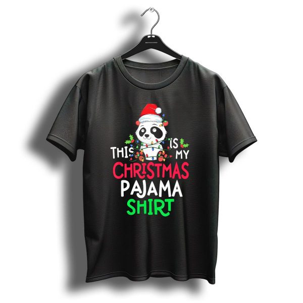 This Is My Christmas Pajama Shirt Panda Lights T Shirt 1 t shirt 1