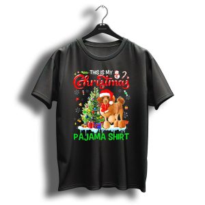 This Is My Christmas Pajama Shirt Poodle Dog T-Shirt